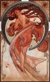 Danse 1898 Art Nouveau tchèque Alphonse Mucha